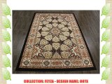 TRADITIONAL PERSIAN ONYX RUG 7.5X5.2FT BLACK ORIENTAL RUGS CARPET A2ZRUG