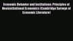 Read Economic Behavior and Institutions: Principles of Neoinstitutional Economics (Cambridge