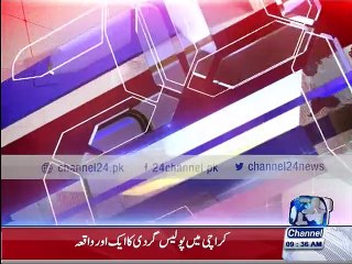 Policemen broke the truck driver's hand over not giving bribe