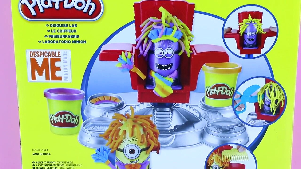 Minions Play Doh Disguise Play set Evil Minion Hairstyle Crazy Cuts toy
