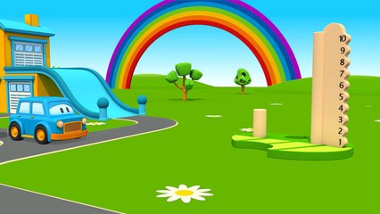 The Clever Cars! CATERPILLAR TOY: Learn Colours with 3d Childrens crtns vidéo