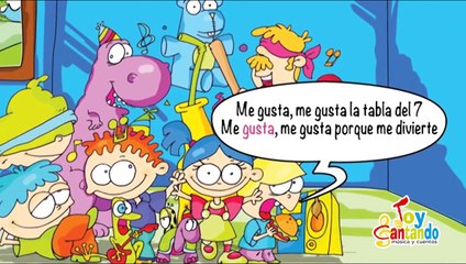Canciones las Tablas de Multiplicar del 1 al 10 TABLA DEL SIETE (7)