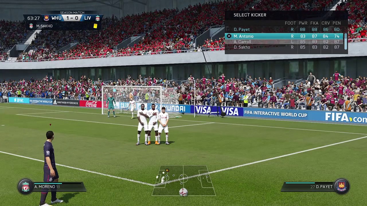 FIFA 16 - West Ham United vs Liverpool FC (FIWC Ranked Match) [2nd Half]