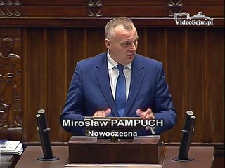 Poseł Mirosław Pampuch - Wystąpienie z dnia 09 grudnia 2015 roku.