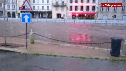 Quimperlé. La Laïta à 3,37 m à 6h