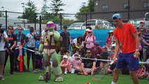 Bernie Tomic & Carla Suarez Navarro try Wreck It or Racquet | Brisbane International 2016