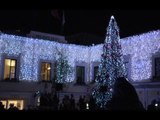 Capri - Natale, la piazzetta si illumina durante gemellaggio con Val di Sole (07.12.15)