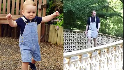 I'm 23 and dressed as royal baby Prince George for a week.