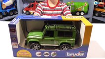 ✔BRUDER. Распаковка и обзор Джипа от Игорька - Land Rover Defender Station Wagon - Unboxing Toys ✔