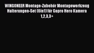 WINGONEER Montage-Zubeh?r Montagewerkzeug Halterungen-Set (6in1) f?r Gopro Hero Kamera 1233