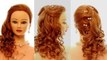 Romantic prom hairstyle for long hair. Bridal hairstyles.