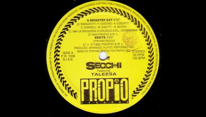 Stefano Secchi Feat. Taleesa - A Brighter Day (A1)