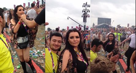 Malgré elle, une fille se retrouve au milieu d'un Mosh Pit