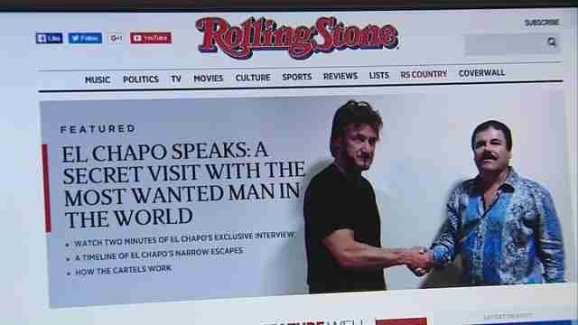 Sean Penn entrevistó a El Chapo Guzmán para la revista Rolling Stone