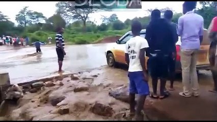 Car Falls Off Waterfall! - driver okay