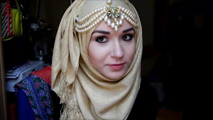 hijab tutorial for party