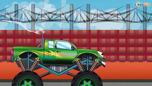 ✔ Мультики про машинки Все Серии Подряд. Монстр Трак и Полицейская машина - Гонки - Cars Cartoons ✔