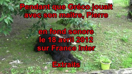 2012 04 18 GRECO, le chien, PIERRE, le maître et  CAMPAGNE PRESIDENTIELLE