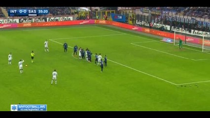 Domenico Berardi Free kick ~  Inter Milan vs Sassuolo