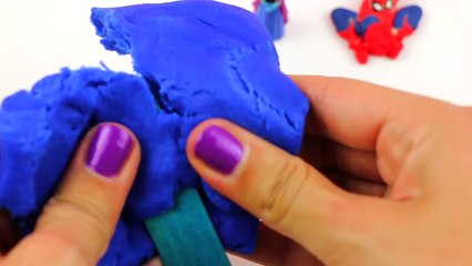 Lollipop Play Doh Surprise eggs Disney Frozen Spiderman squinkies TMNT toys