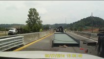 Massive truck fail on the highway