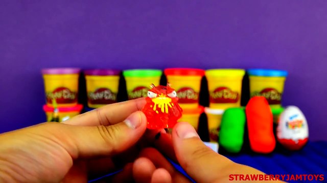 Cars 2 Play Doh Shopkins Hello Kitty My Little Pony Angry Birds Surprise Eggs StrawberryJa