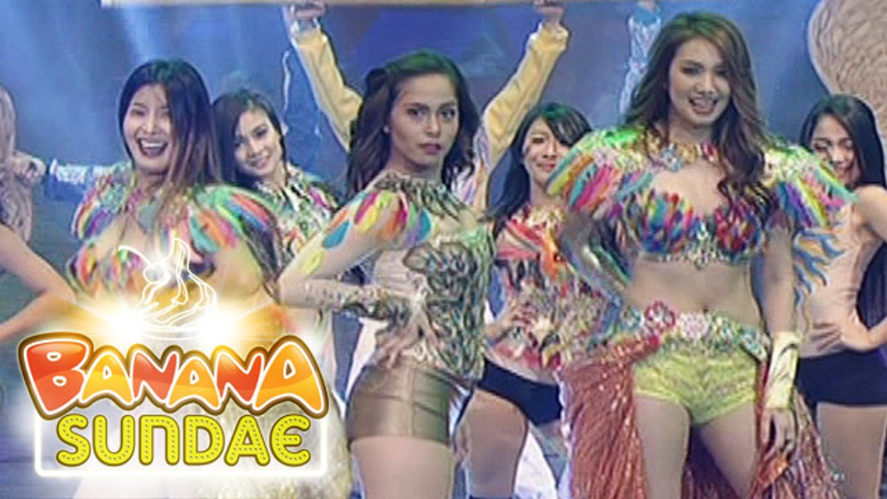 Banana Sundae: Sunshine, Aiko, Jessy dance 'Conga, Conga'