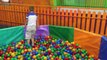 Entertainments for children: trampolines, inflatable childrens hills, shooter games