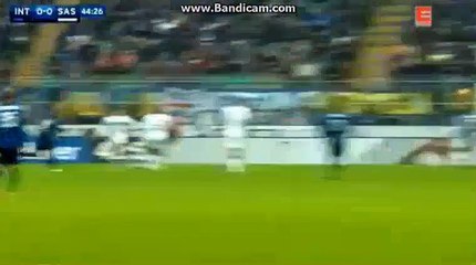 Inter 0-0 Sassuolo Half Time Goals 10-01-2016