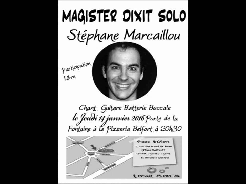 STEPHANE MARCAILLOU IS BACK (A LA PIZZéRIA BELFORT)