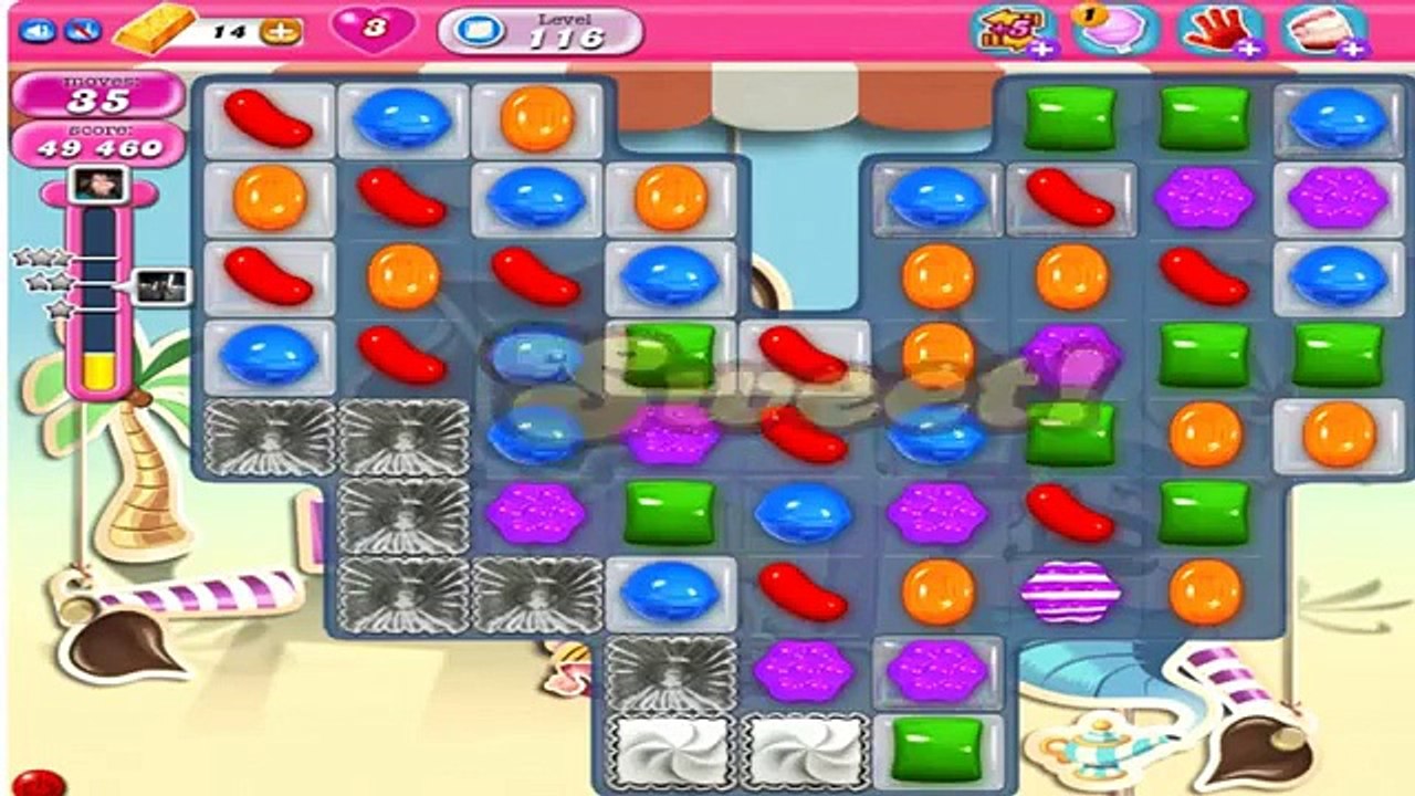 Candy Crush Saga Gameplay Level 116