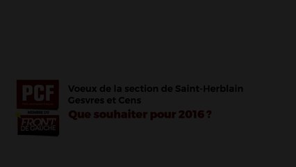 Voeux pour 2016 des communistes Herblinois
