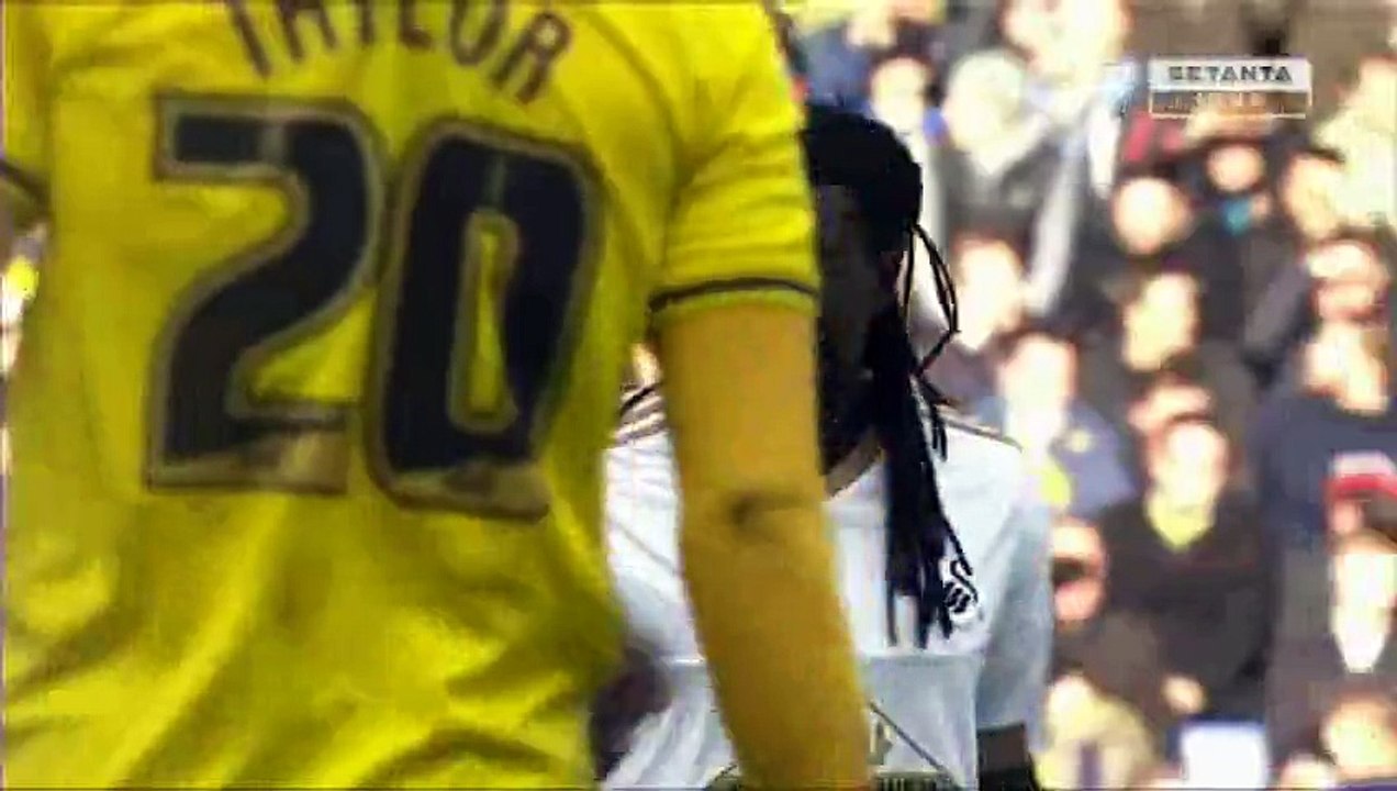 Bafétimbi Gomis Goal - Oxford Utd 3-2 Swansea - 10-01-2015 FA Cup