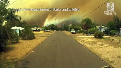 Firefighters battle huge bushfire in Western Australia