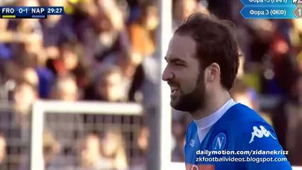 0-2 Gonzalo Higuain - Frosinone v. Napoli 10.01.2016 HD