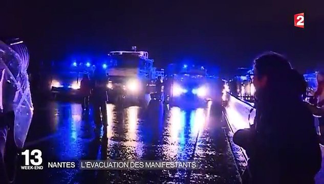 Nantes : les manifestants de Notre-Dame-des-Landes évacués