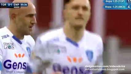 0-1 Massimo Maccarone Funny Goal - Torino v. Empoli 10.01.2016 HD