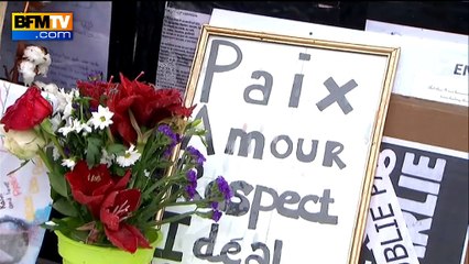 Hommage aux victimes des attentats de 2015 à République vu par le public