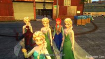 Frozen elsa anna spiderman mickey mouse with disney pixar lightning mcqueen cars(children's song)