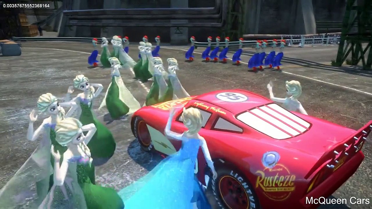 Angry bird spiderman frozen elsa anna mickey mouse and lightning mcqueen cars(children's song)