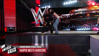 Dangerous Stage Dives- WWE Top 10