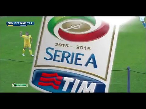 0-5 Manolo Gabbiadini Goal Italy Serie A - 10.01.2016, Frosinone Calcio 0-5 SSC Napoli