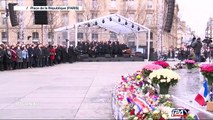Ultimes hommages sur la Place de la  République