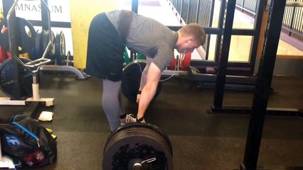 535 lbs (243  kg) deadlift PR at 191 lb BW w/ straps