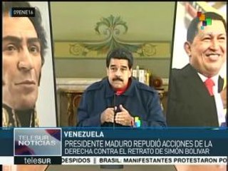 Maduro: retiro de imágenes de Chávez y Bolívar, venganza de oposición
