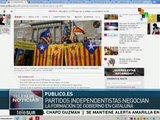Partidos independentistas negocian la formación del gobierno catalán