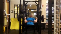 315 lbs 4 sets of 4 reps - AMRAP 5 reps