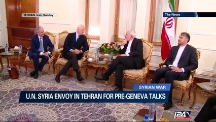 U.N. Syria envoy in Tehran for pre-geneva talks