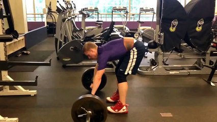 Jimmy deadlifting 315 lbs - 17 times
