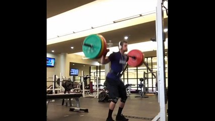 205 lbs (93 kg) overhead squat PR at 164 lbs BW